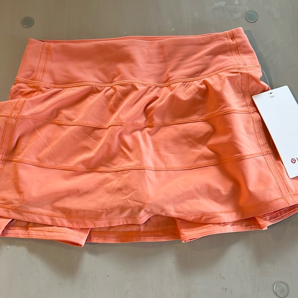 NWT Lululemon Pace Rival Skirt, size 4, Apricot, RARE